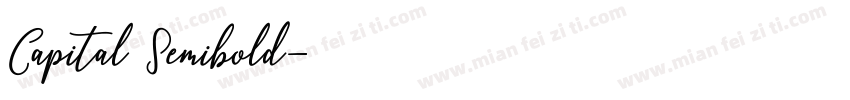 Capital Semibold字体转换